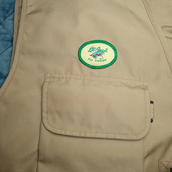L.L. Bean Fly Fishing Vest XXL Khaki Gorpcore Lures Bait - Picture 2 of 16